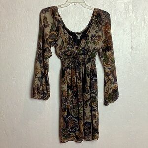 Boston Proper dress with whimsical paisley print